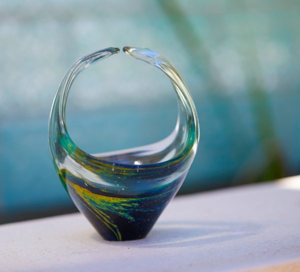 Mdina basket, glass, malta, michael harris